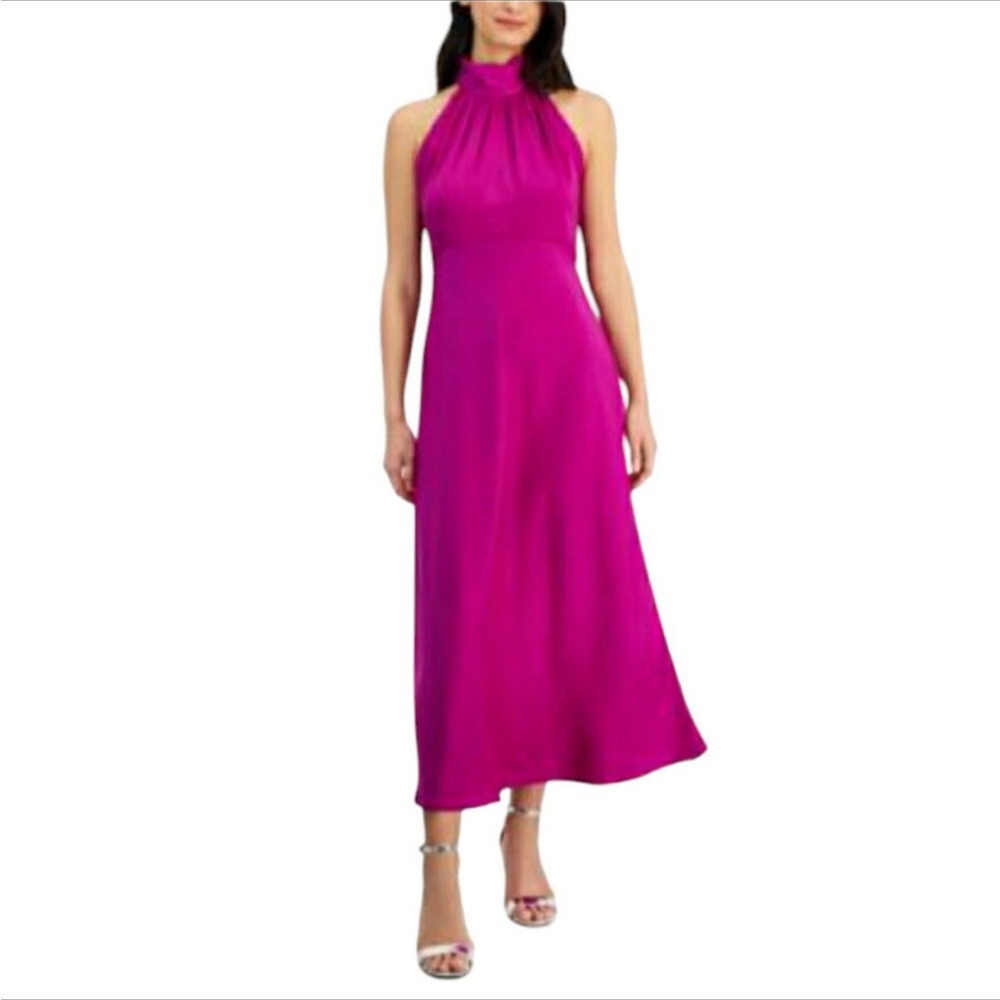 Banana Republic Vibrant Pink Midi Dress